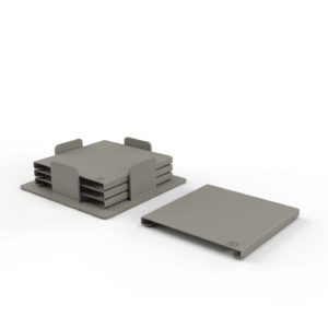 Steellish Glazen Onderzetters