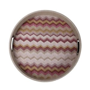 Dienblad zigzag rond