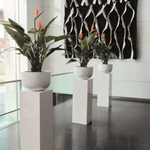 VTW Plantentafel - zuil - Pearl Shiny - 35 x 35 x 100 cm