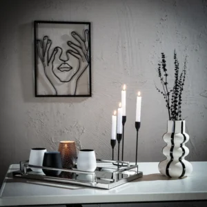 Vaas Ayumi Wit met zwarte strepen