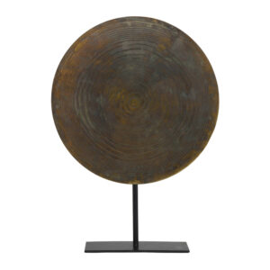 Ornament op voet 40x10x56 cm Garas vurig brons - mat zwart - Large